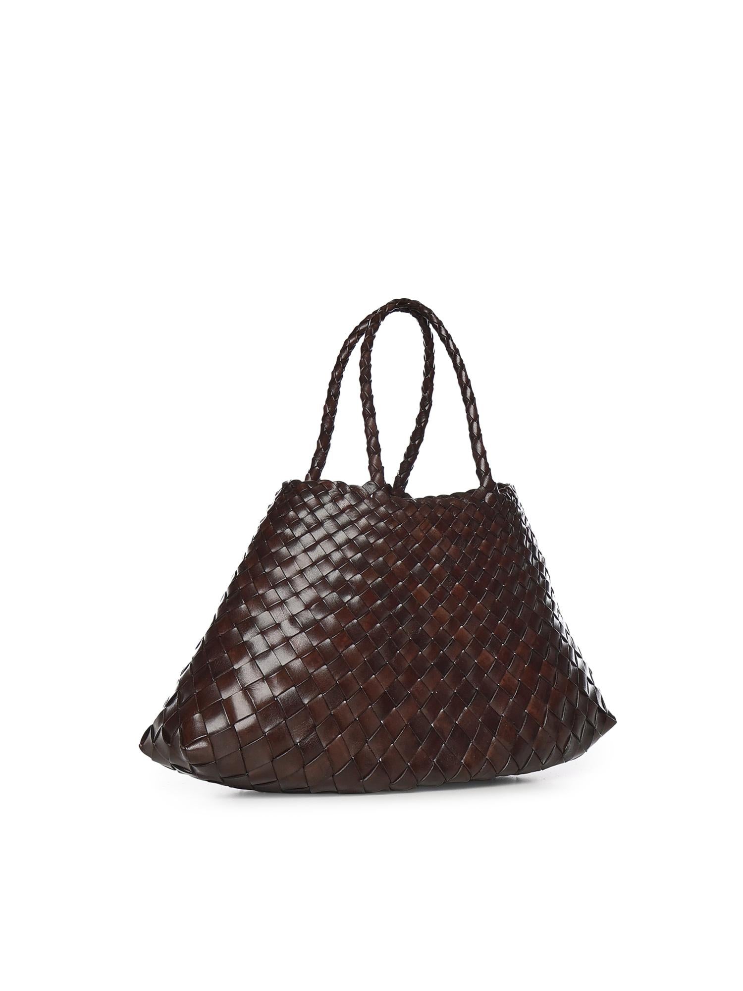 Borsa Santa Croce small in pelle 8893 DK BROWN DRAGON DIFFUSION 