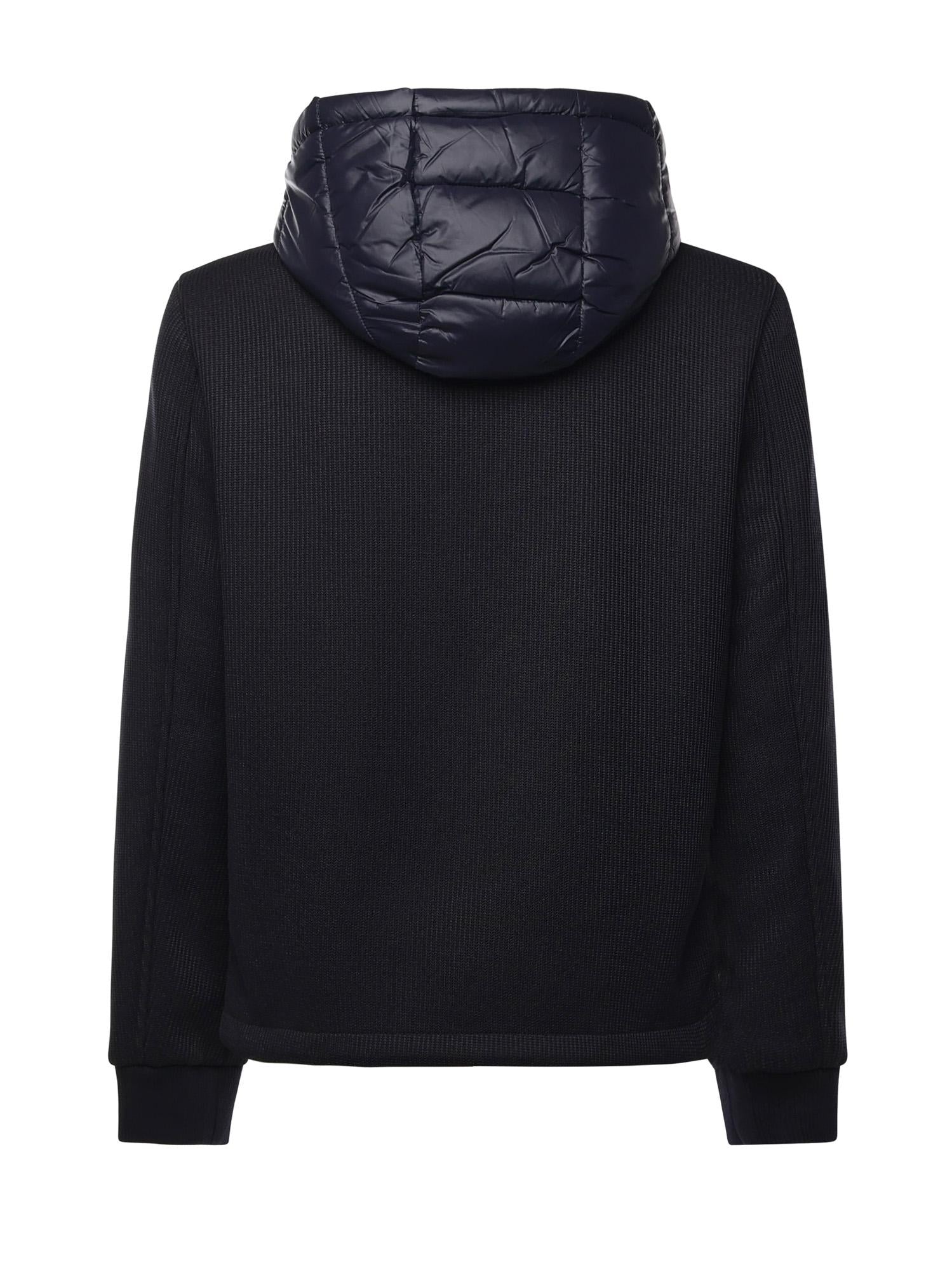 Giubbino con cappuccio e logo MK9940039 BLUE MARKUP 