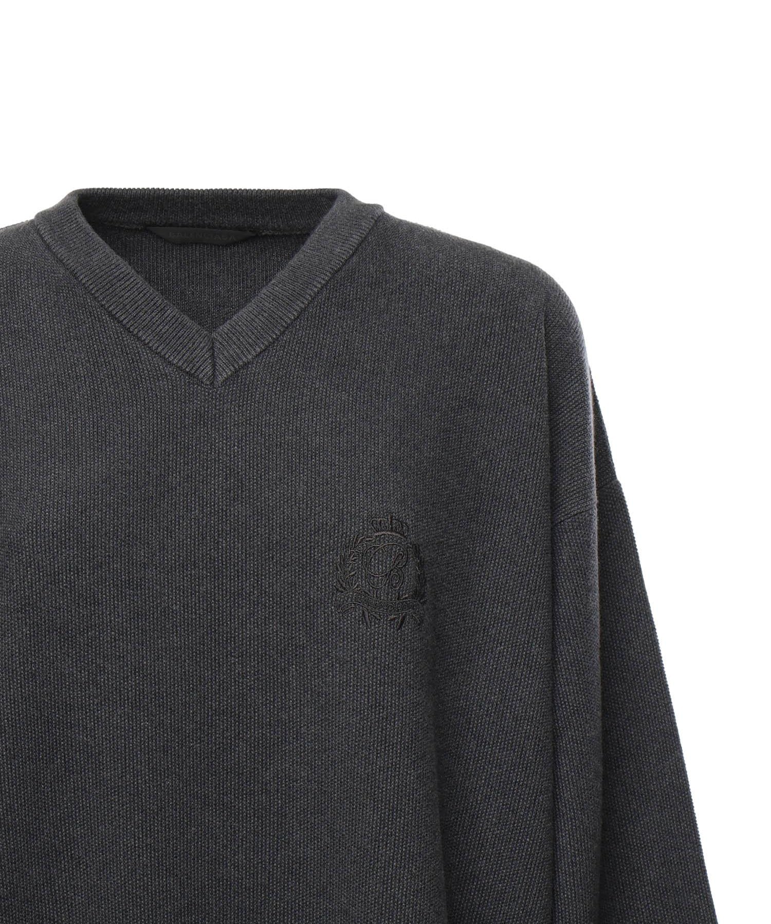 Abito stile pullover layered in maglia di piqué di cotone 850289 T34241167 BALENCIAGA 