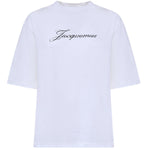 T-shirt Jacquemus con logo TSW00596AJ00289 100 JACQUEMUS 