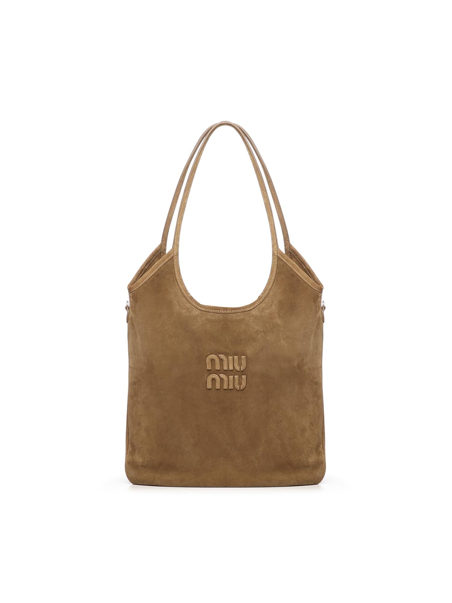 Borsa Ivy in pelle scamosciata 5BG231 2CSSF0393 MIU MIU 
