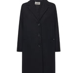 Cappotto midi in misto lana<BR/> DJ0014 NERO OTTOD'AME 