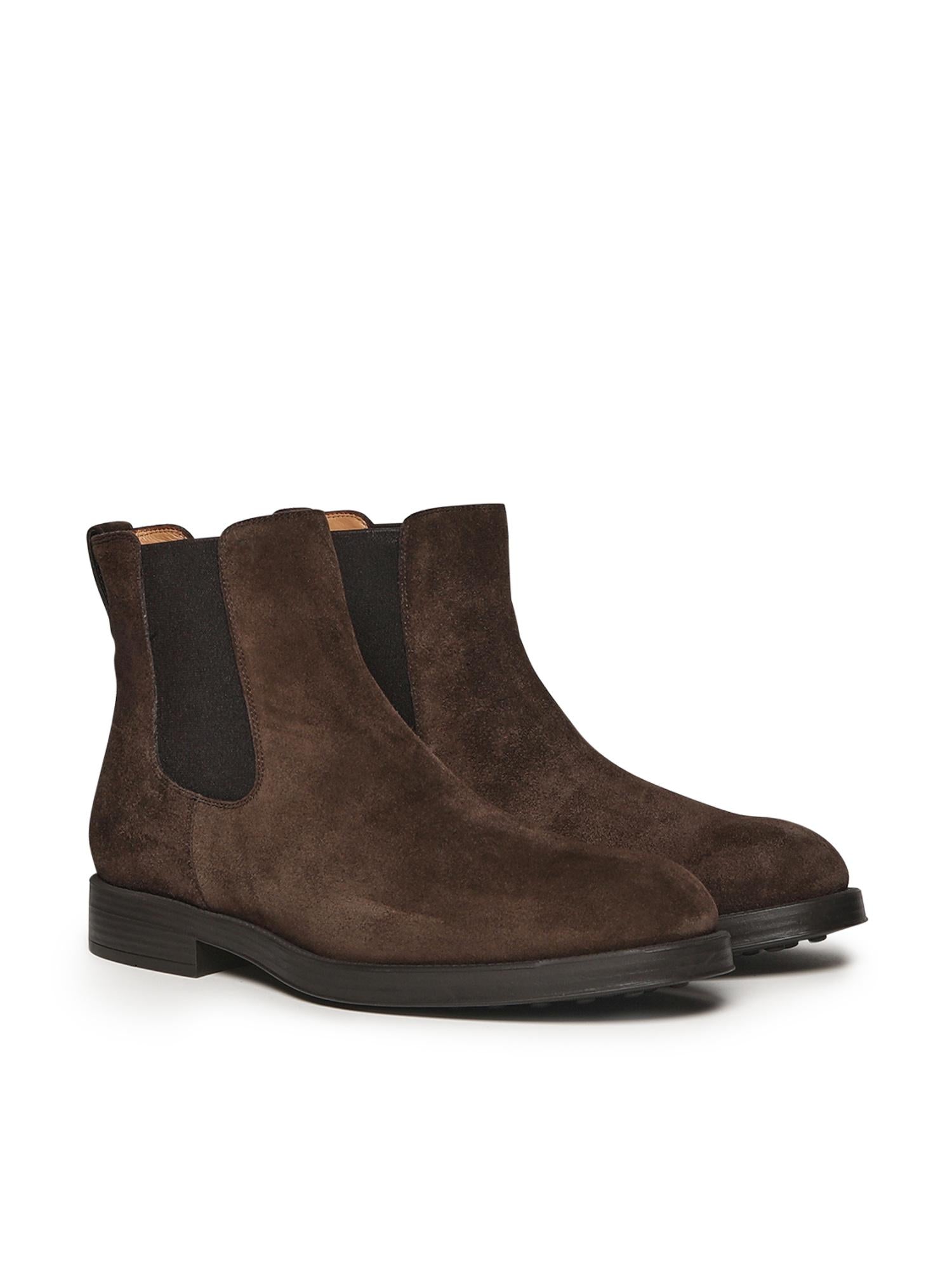 Stivaletto Chelsea in pelle scamosciata<BR/> XXM75L00P20RE0 S800 TOD'S 