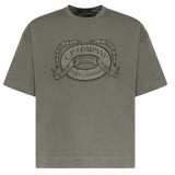 T-shirt in jersey di cotone con logo<BR/> 20CMTS220A 005697O921 C.P. COMPANY 