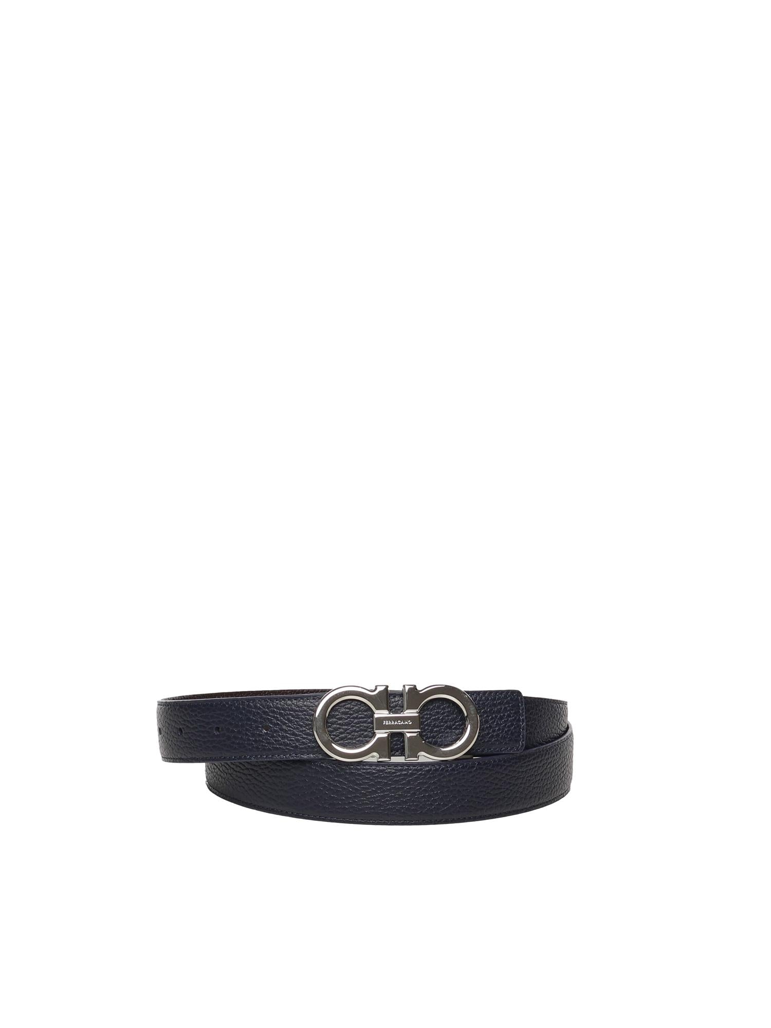 Cintura Gancini in pelle<BR/> 670428 780487002 FERRAGAMO 