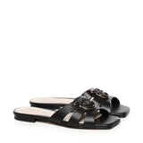 Ciabattine in nappa con logo uccellini SD0313 P003Z99 PINKO 