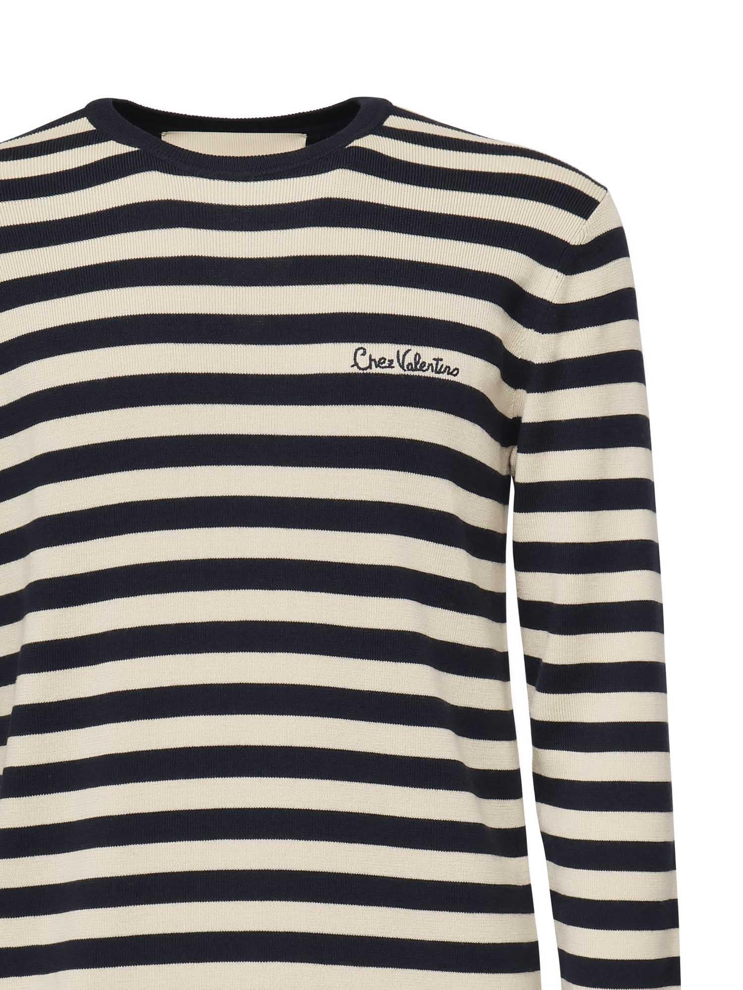 Maglia a righe Chez Valentino 7V3KC34D B26DYB VALENTINO GARAVANI 