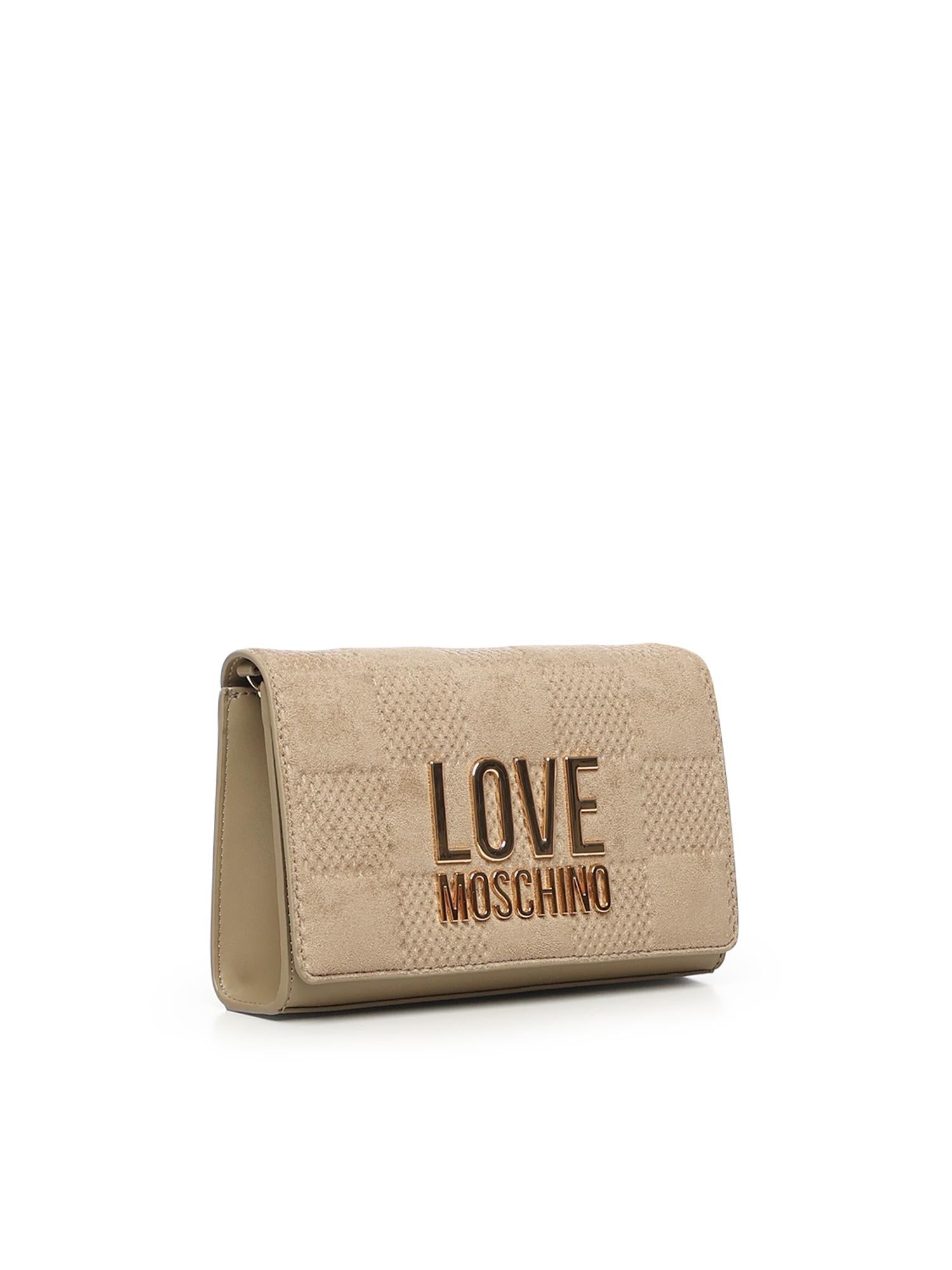 Borsa a tracolla con logo JC4127PP0NKB1 10A LOVE MOSCHINO 