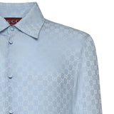 Camicia in seta GG jacquard 847034 ZATF94977 GUCCI 