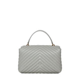 Borsa a mano media Love Bag Puff Chevron in nappa 100043 A0GKK32Q PINKO 