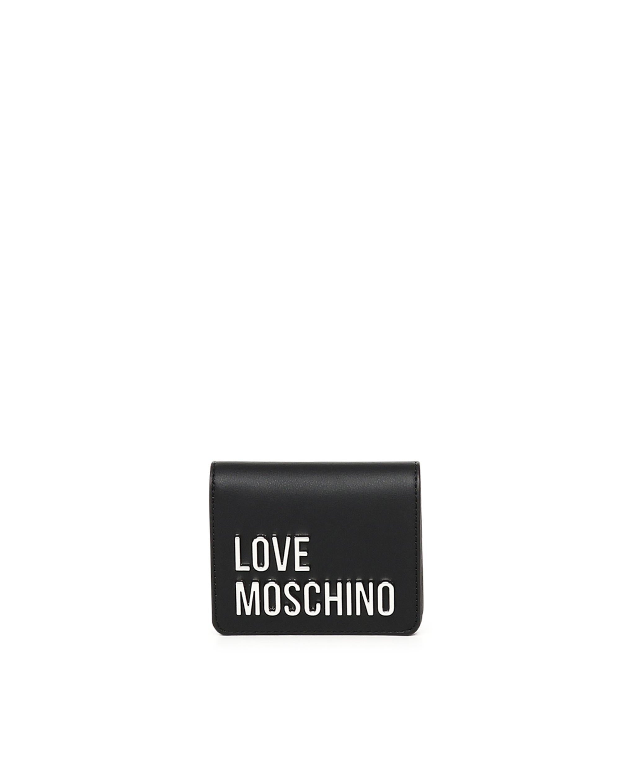 Portafoglio piccolo con logo JC5612PP1MKD0 00B LOVE MOSCHINO 