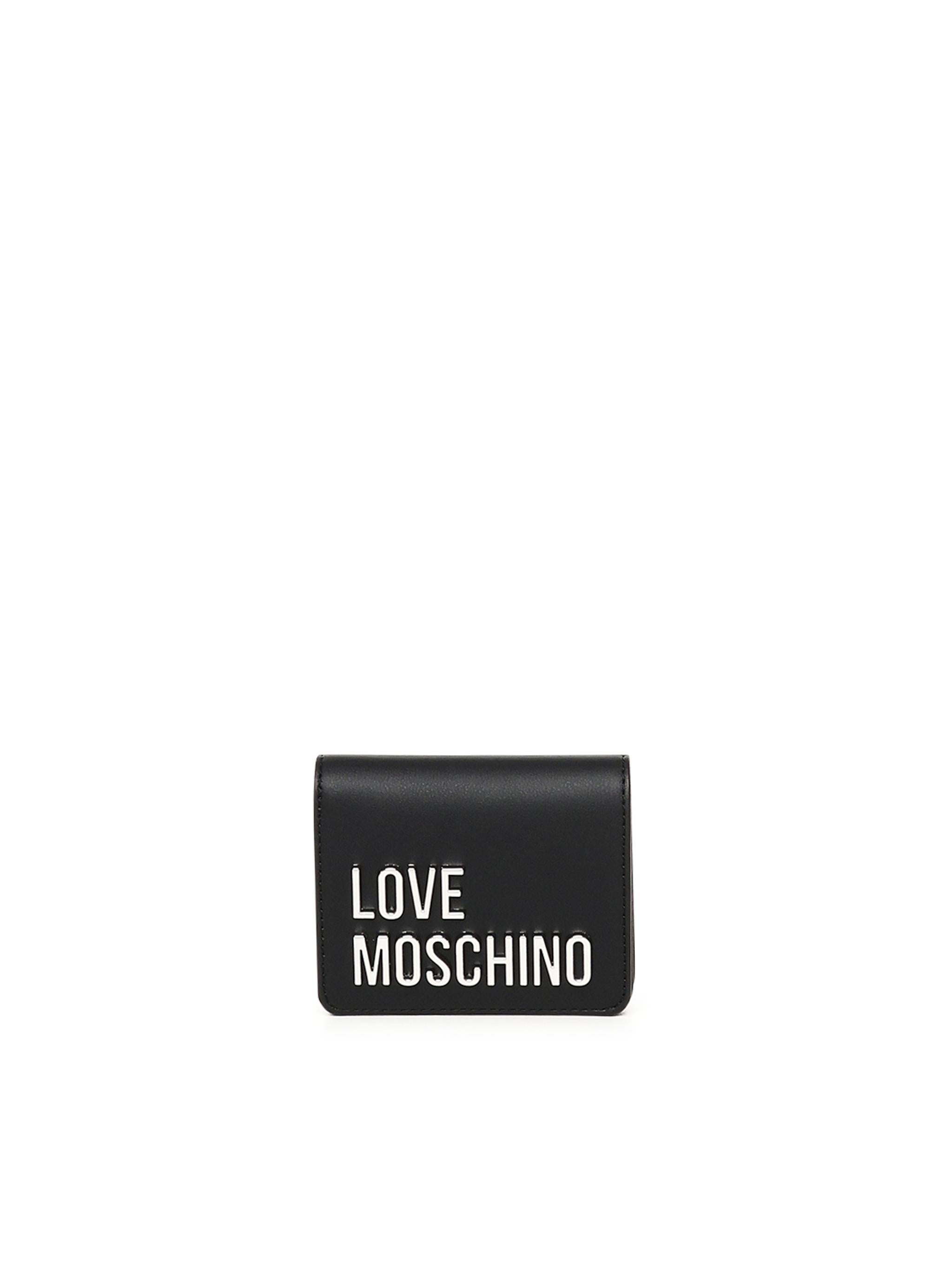 Portafoglio piccolo con logo JC5612PP1MKD0 00B LOVE MOSCHINO 