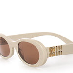 Occhiali da sole con logo MU06ZS 21D90Q50 MIU MIU 