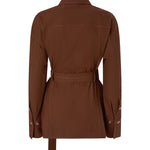 Giacca in cotone con cintura 106153 A2ERL78 PINKO 