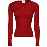 Top in maglia coste con cut-out 424MT0364FI0001 4031 COURREGES 