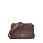 Borsa a tracolla Mini One, Two, Three Bag in pelle<BR/> 105883 A0QOLA7Q PINKO 