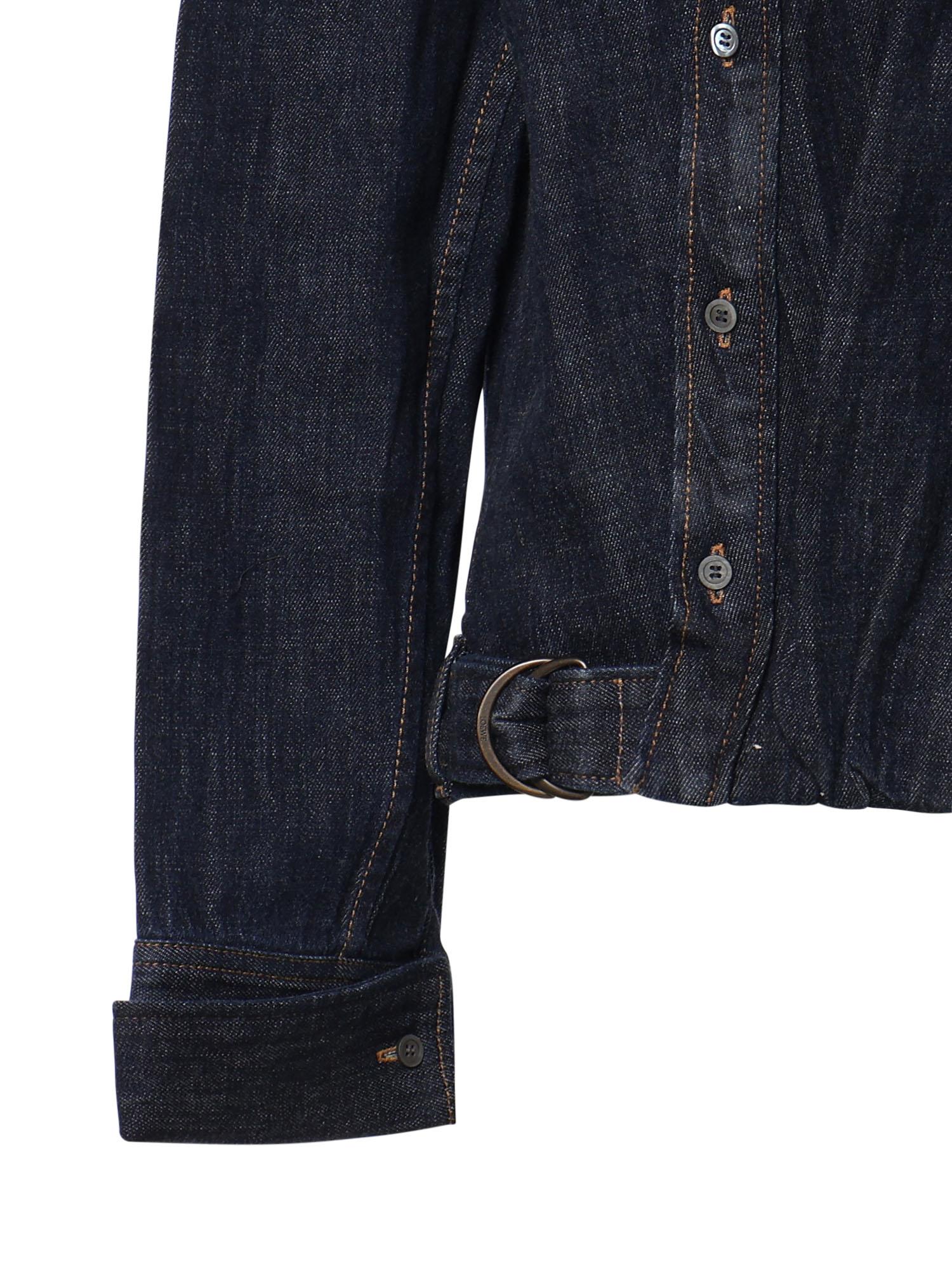 Camicia drappeggiata in denim S359Y1DX19 5380 LOEWE 