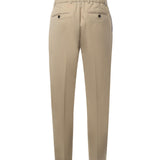 Pantaloni in gabardine di misto lana<BR/> RICCARDO CC REGULAR MTBEIGE BEABLE 