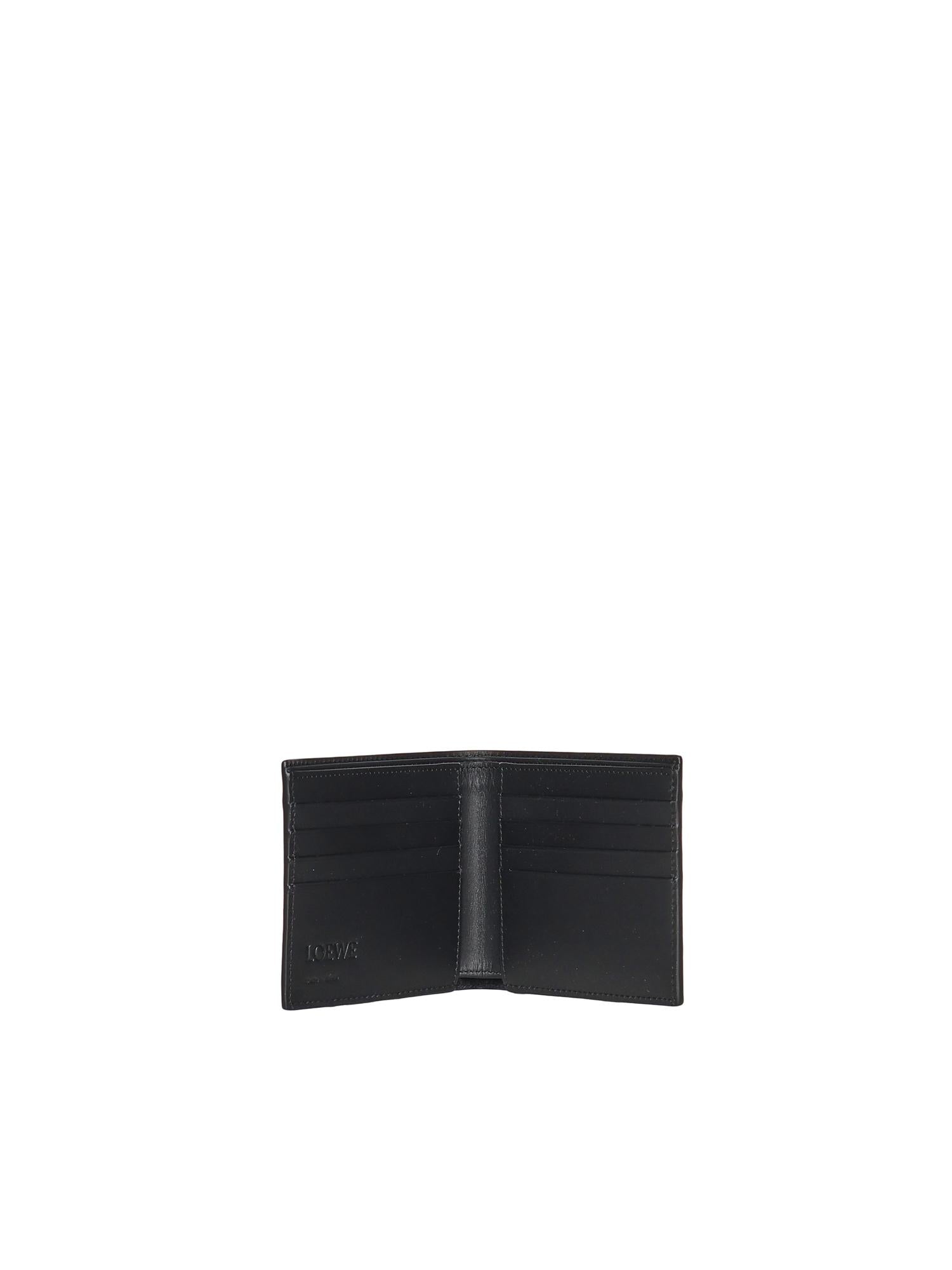 Portafoglio bifold in pelle di vitello C565302X07 1100 LOEWE 