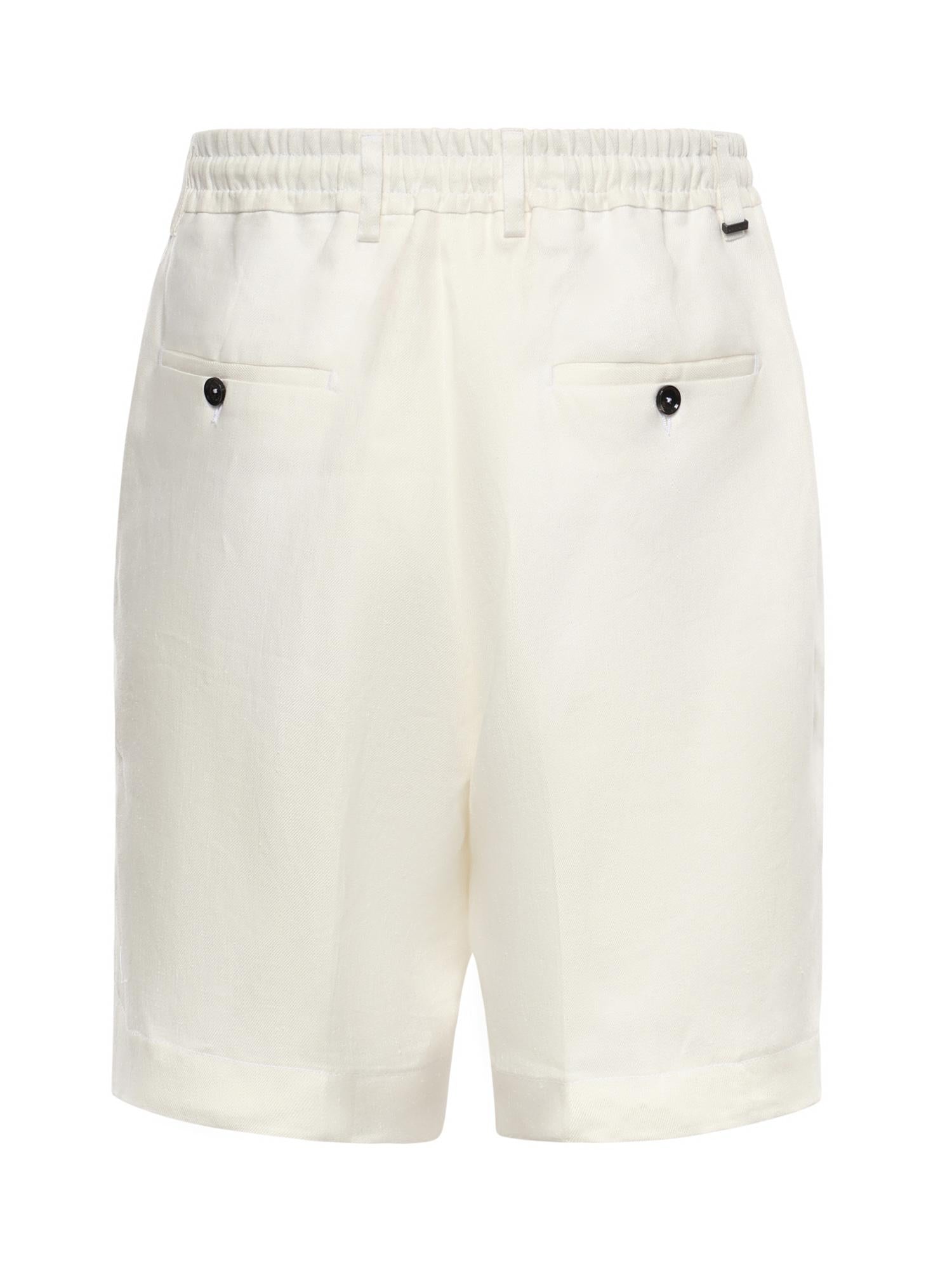 Bermuda Havier in lino HAVIER LM85BULL BIANCO BE ABLE 