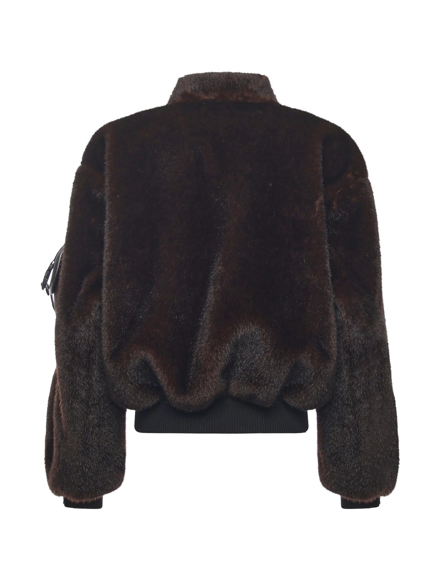 Bomber pelliccia sintetica COPBL33F9015 BROWN COPERNI 