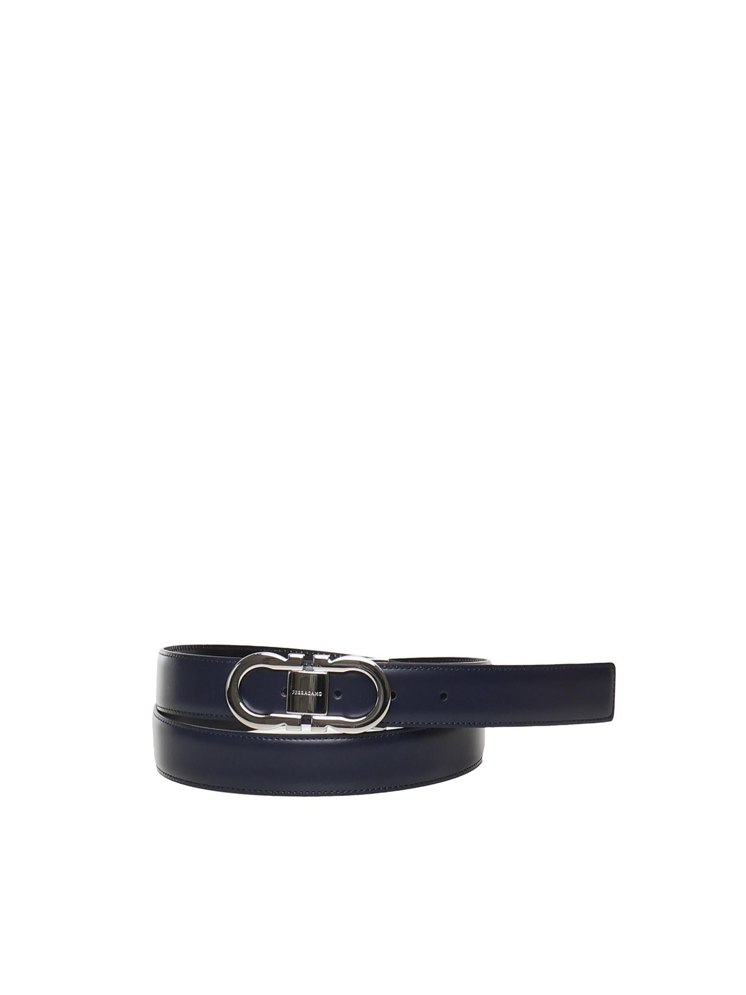 Cintura reversibile e regolabile Gancini 670326 770942002 FERRAGAMO 