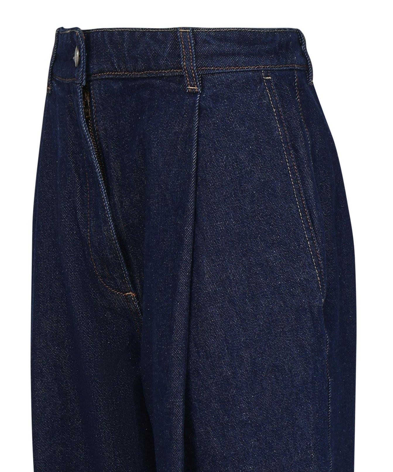 Pantaloni in denim di cotone 130720440 NAVY MAGDA BUTRYM 