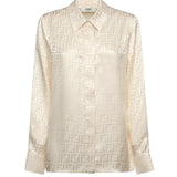 Camicia in seta FF jacquard FS8140 AJ0ZF1M2A FENDI 