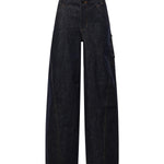 Jeans cargo in denim PF26831P BL SELF-PORTRAIT 