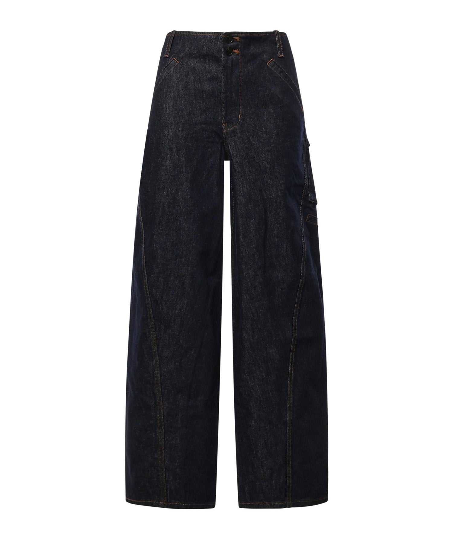 Jeans cargo in denim PF26831P BL SELF-PORTRAIT 