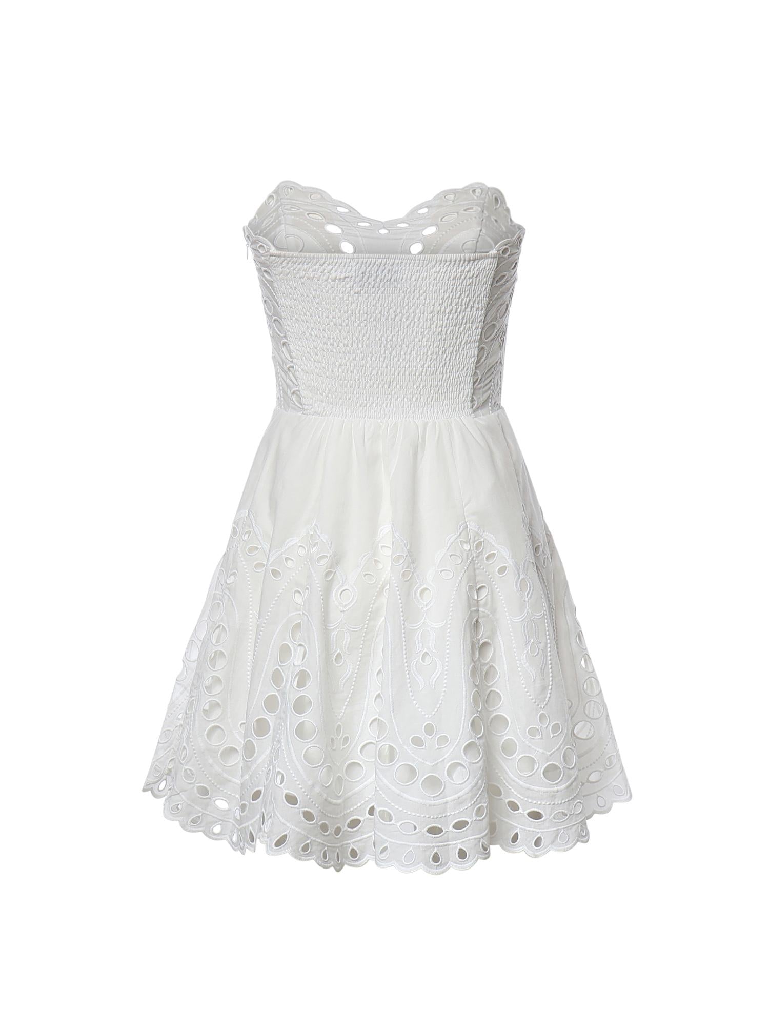 Miniabito Bail in cotone 263601 WHITE CHARO RUIZ 