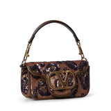 Borsa piccola a spalla Valentino Garavani Locò ricamata animalier 8W0B0K53 YHUFJY VALENTINO GARAVANI 
