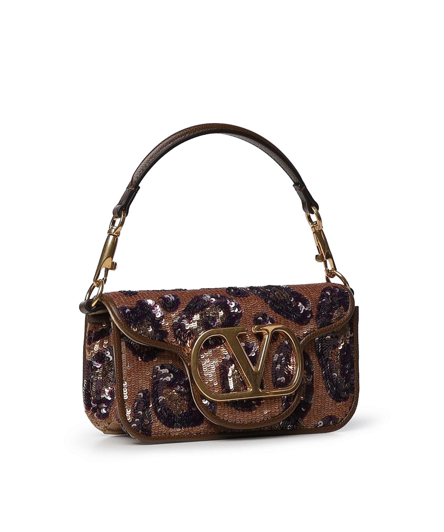Borsa piccola a spalla Valentino Garavani Locò ricamata animalier 8W0B0K53 YHUFJY VALENTINO GARAVANI 