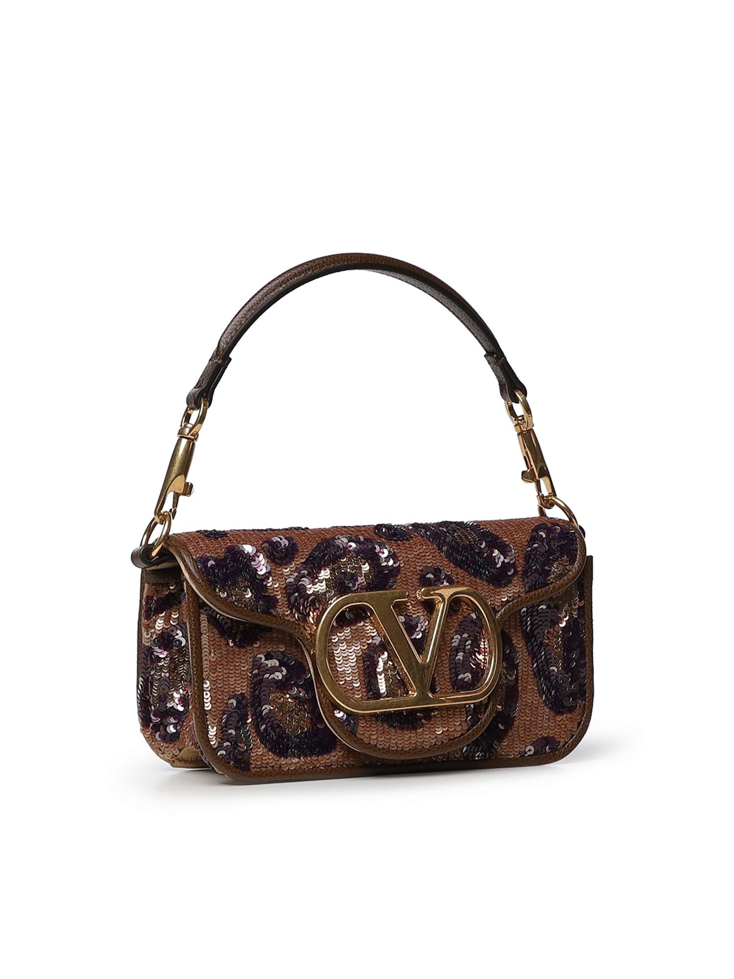 Borsa piccola a spalla Valentino Garavani Locò ricamata animalier 8W0B0K53 YHUFJY VALENTINO GARAVANI 