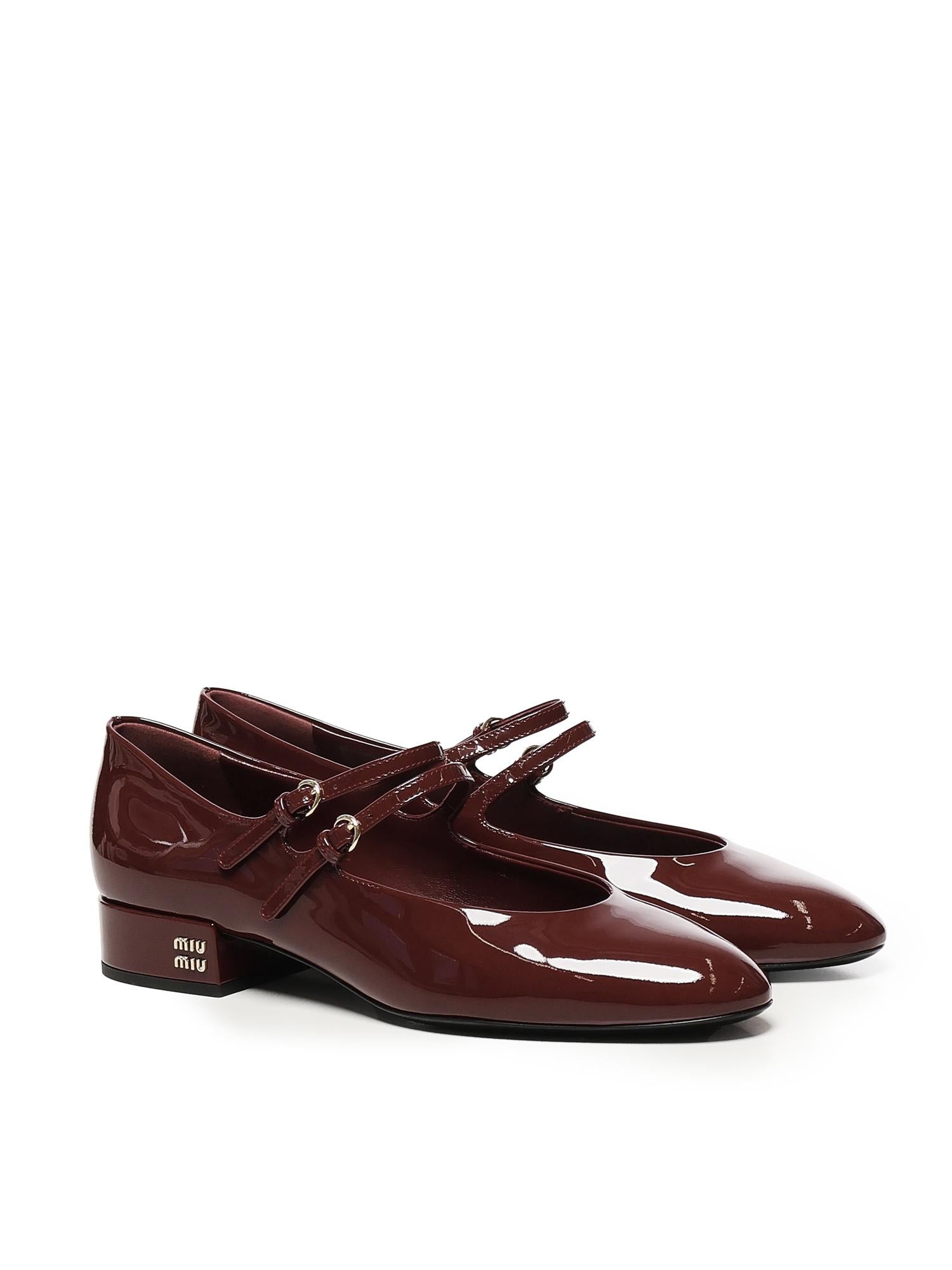 Décolleté in vernice con fibbie 5I522E 069F0D27 MIU MIU 