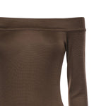 Abito midi Talia T190161A TJV155CHOCOLATE THE ANDAMANE 