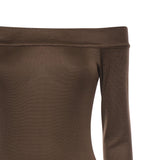 Abito midi Talia T190161A TJV155CHOCOLATE THE ANDAMANE 
