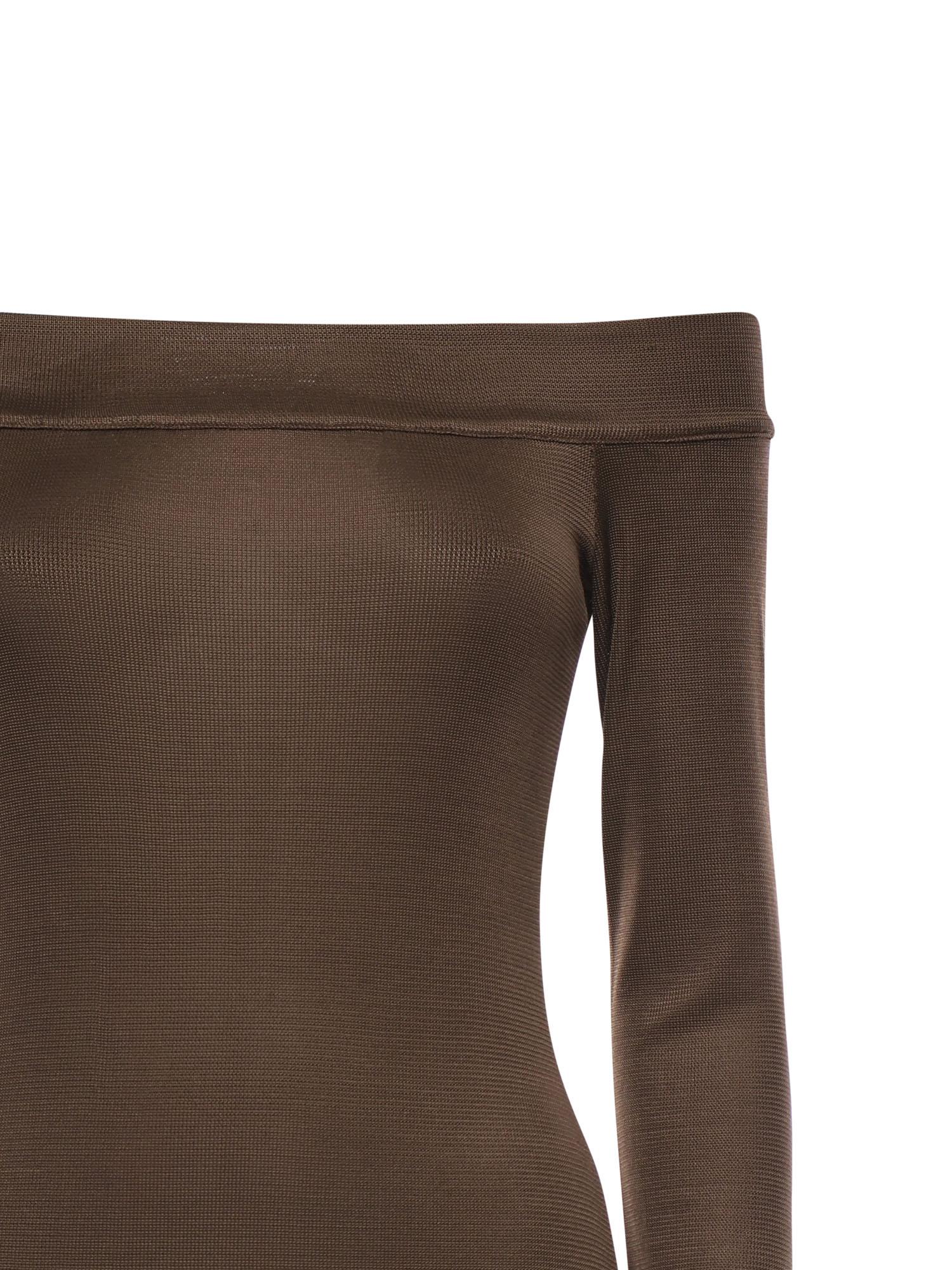 Abito midi Talia T190161A TJV155CHOCOLATE THE ANDAMANE 