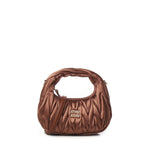 Mini bag Wander in raso trapuntato 5BP078 2BD8F0324 MIU MIU 