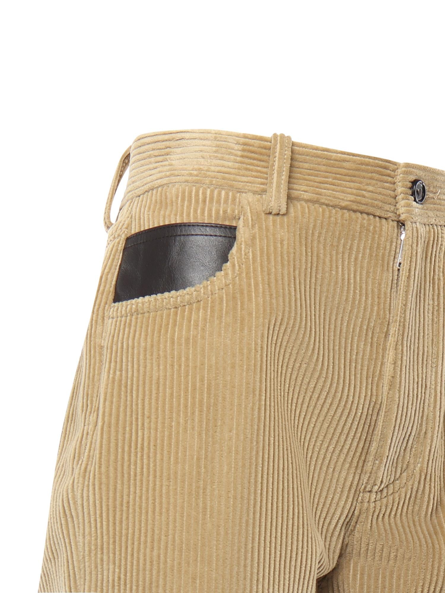 Pantaloni in velluto di cotone a coste 845554 V4CY01434 BOTTEGA VENETA 
