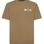 T-shirt in cotone con logo TSM00133AJ00226 180 JACQUEMUS 