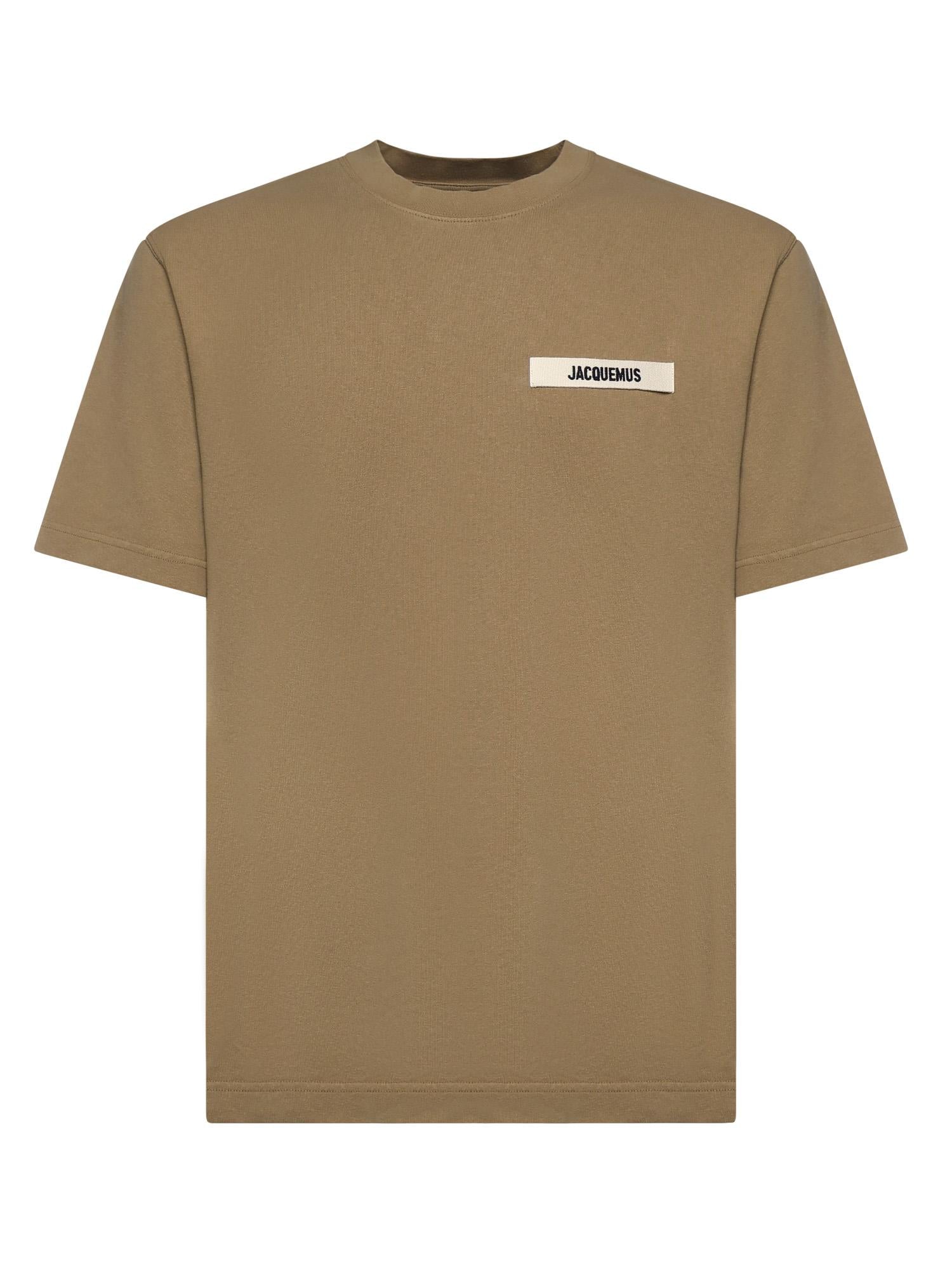 T-shirt in cotone con logo TSM00133AJ00226 180 JACQUEMUS 