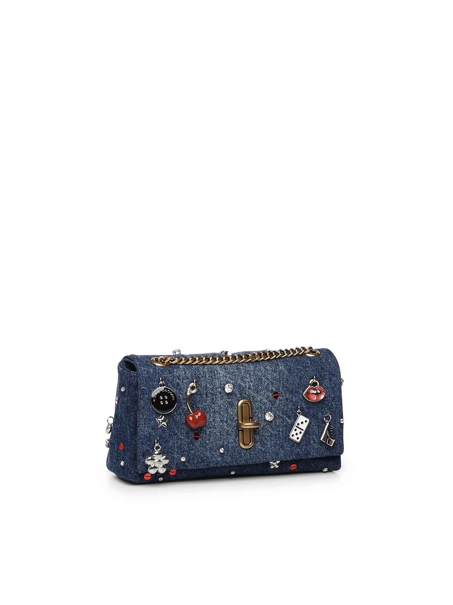 Mini bag 'The dual chain' in denim 2R5SMN017S02 454 MARC JACOBS 