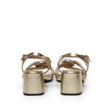 Sandalo con nodo intrecciato A55212 PLATINO CARMENS 