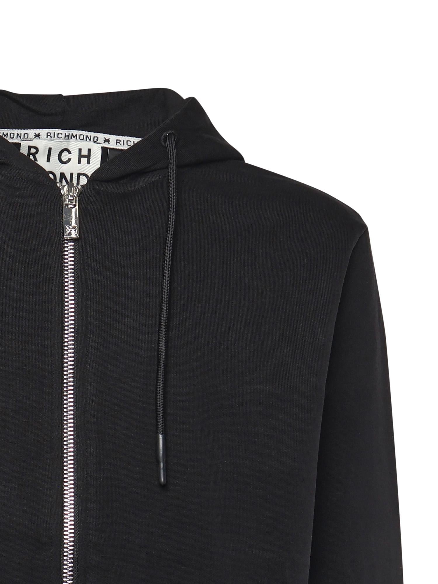 Felpa con zip e logo UMA25004FE ALLOY RICHMOND X 