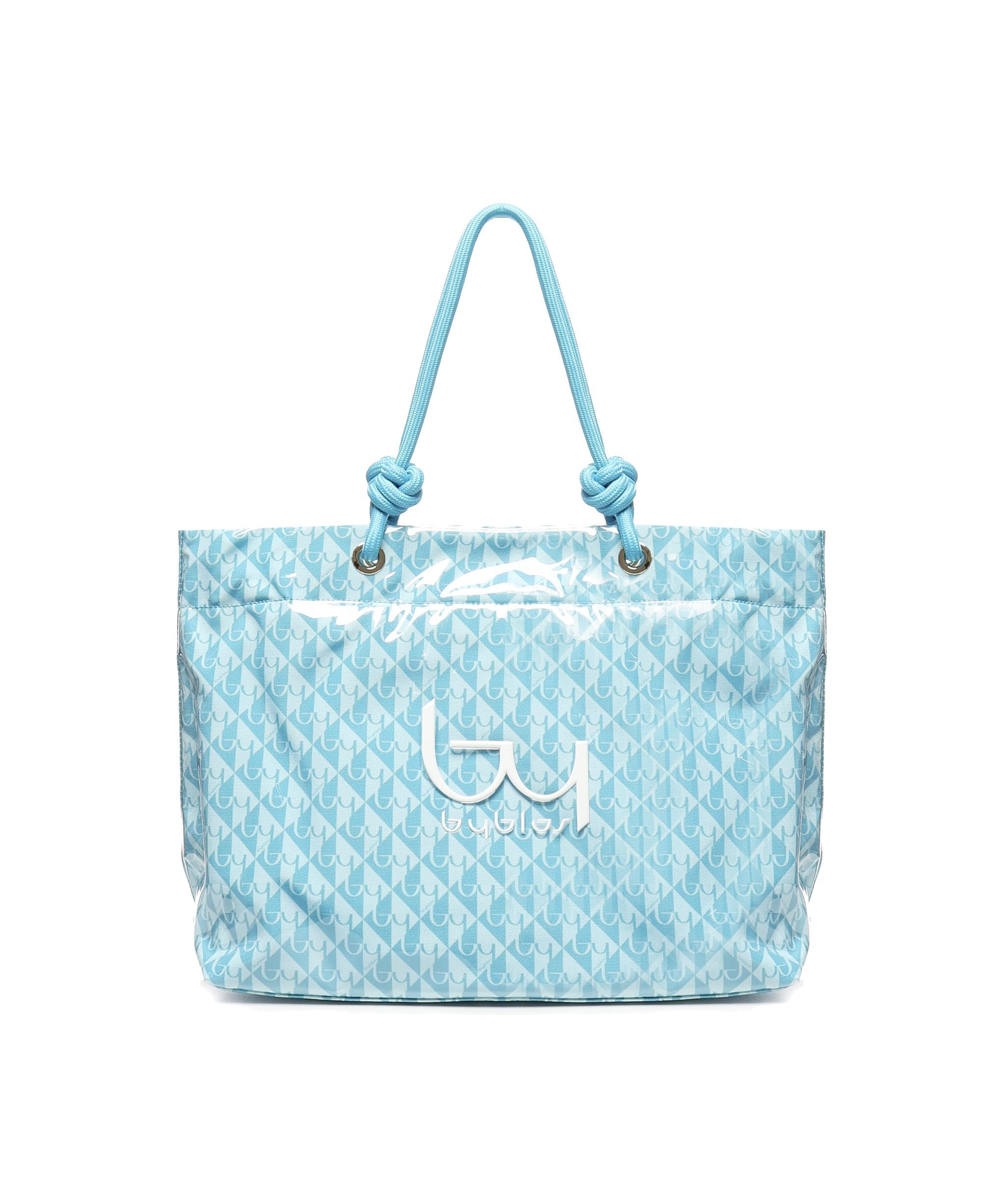 Shopper Aruba in PVC BYBS38A01A TURQUOISE BY BYBLOS 