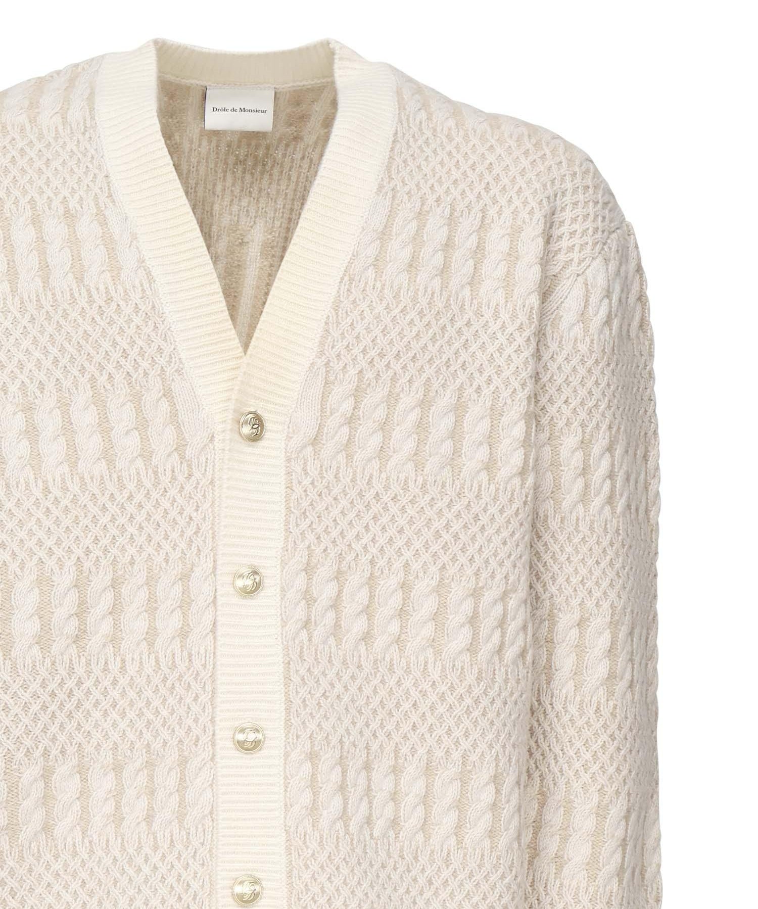 Cardigan Torsades<BR/> HCA160WO018 OW Drôle de Monsieur 