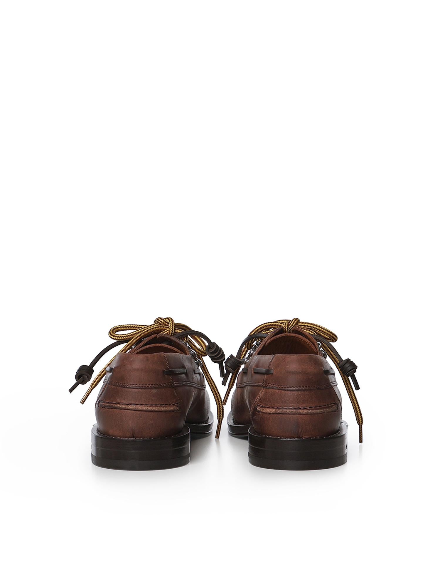 Scarpe da barca in pelle LUM0126 5081 DSQUARED2 