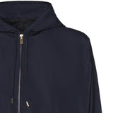 Giacca a vento con cappuccio in seta AA9V1232W128C A09 ALAIA 
