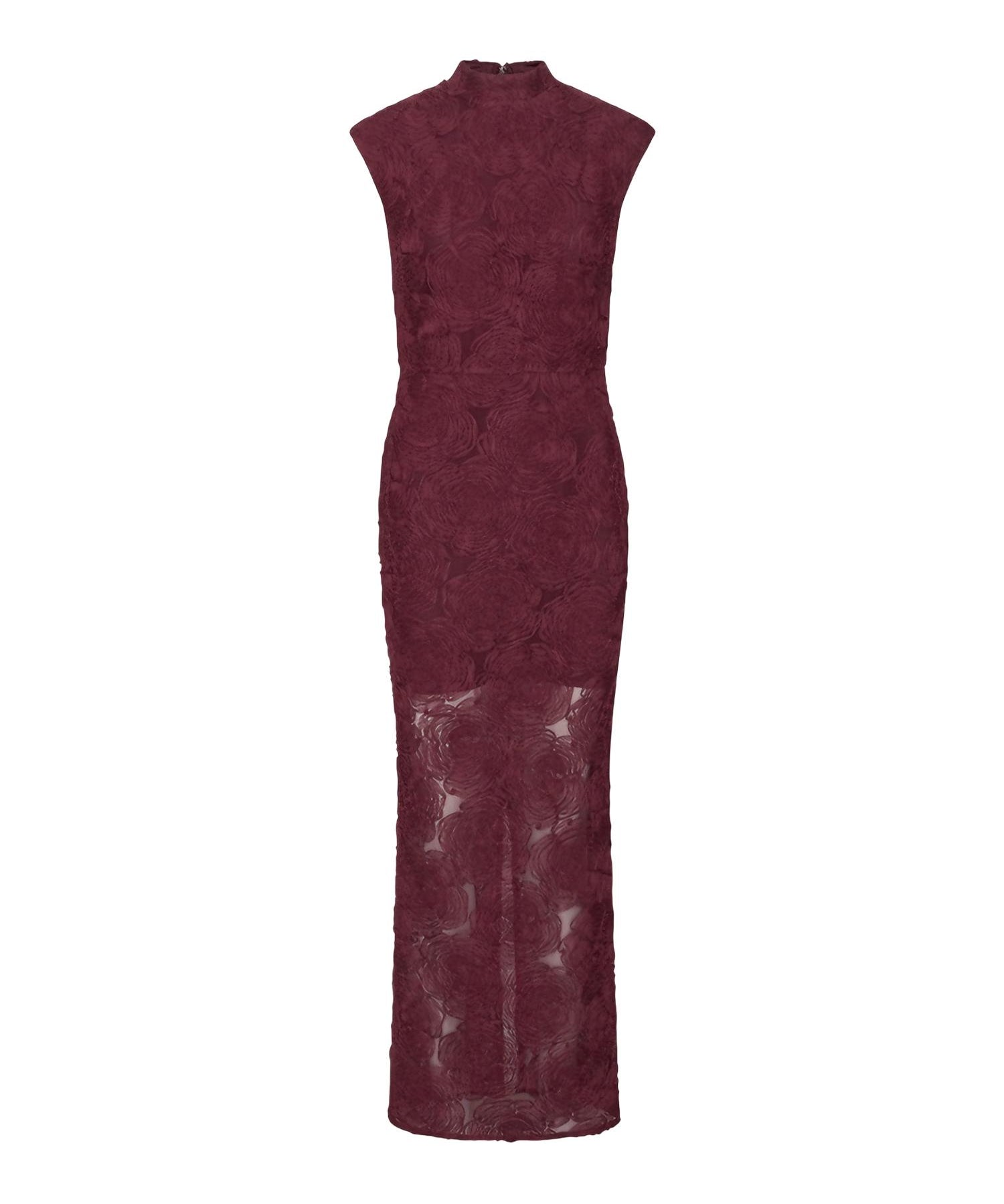 Abito lungo in mesh con stampa floreale 116273 741 ROTATE 